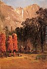 Thomas Hill Indian Camp, Yosemite painting